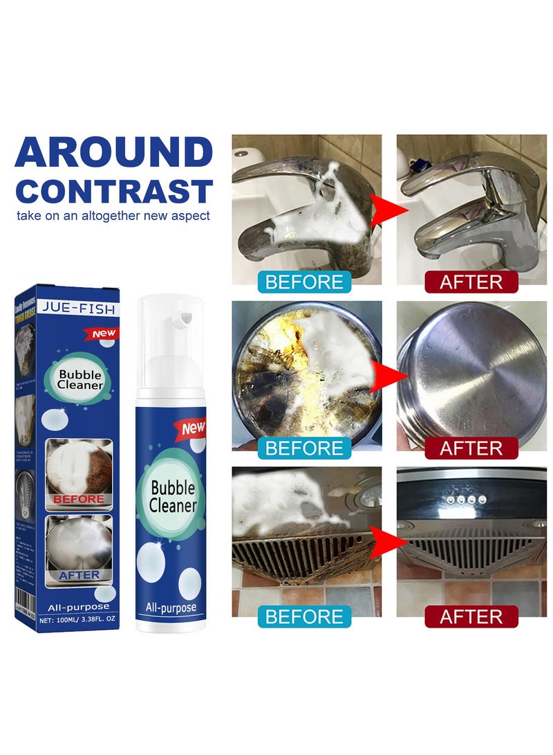 منظف رغوة البقع بزيت الجو السمك موقد مطبخ شفاط متعدد الأغراض منظف رغوة بقع الزيت الثقيل 100 مل - Image 4